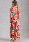 White Stuff Hope Printed Bias Cut Maxi Dress, Pink