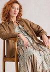 White Stuff Eden Collar Cotton Jacket, Tan