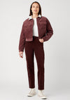 Wrangler Mom Straight Corduroy Jeans, Dahlia