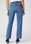 Wrangler Wild West 603 Straight Leg Jeans, Mid Blue