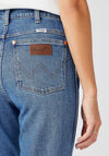 Wrangler Wild West 603 Straight Leg Jeans, Mid Blue