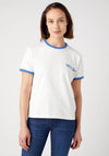 Wrangler Relaxed Ringer T-Shirt, Worn White Multi
