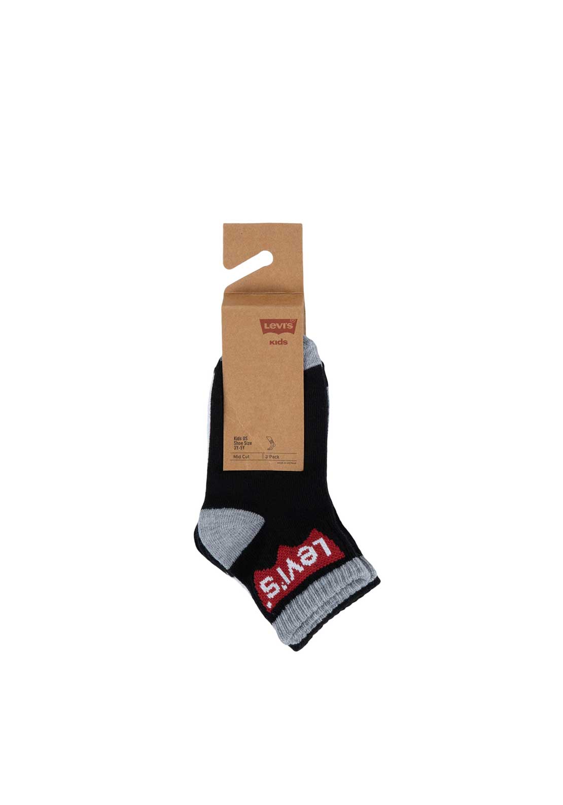 Levi’s Baby 3 Pairs of Socks, Black
