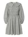 Y.A.S Roma Long Sleeve Dress, Black Check