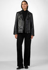 Y.A.S Ane Leather Biker Jacket, Black
