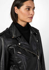 Y.A.S Ane Leather Biker Jacket, Black