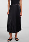 Y.A.S Celine Pleated Midi Skirt, Black