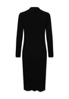Y.A.S Eloni Ribbed Midi Dress, Black