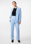 Y.A.S Likka High Waist Slim Leg Trouser, Clear Sky Blue