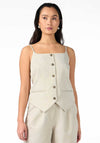Y.A.S Blonna Waistcoat Top, Pelican