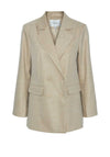 Y.A.S Gulma Shimmer Double Breasted Blazer, Gold