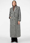 Y.A.S Petro Herringbone Long Coat, Grey Multi