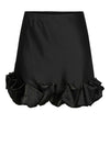 Y.A.S Flo Ruffle Hem Mini Skirt, Black