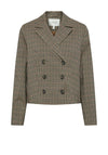 Y.A.S Chikka Check Short Blazer, Chanterelle