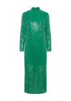 Y.A.S Sabine Lace & Sequin Maxi Dress, Jolly Green