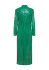 Y.A.S Sabine Lace & Sequin Maxi Dress, Jolly Green