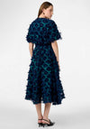 Y.A.S Pazilla Textured Midi Dress, Navy Blazer