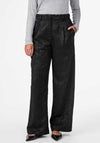 Y.A.S Ronja Ornate High Waist Trousers, Black