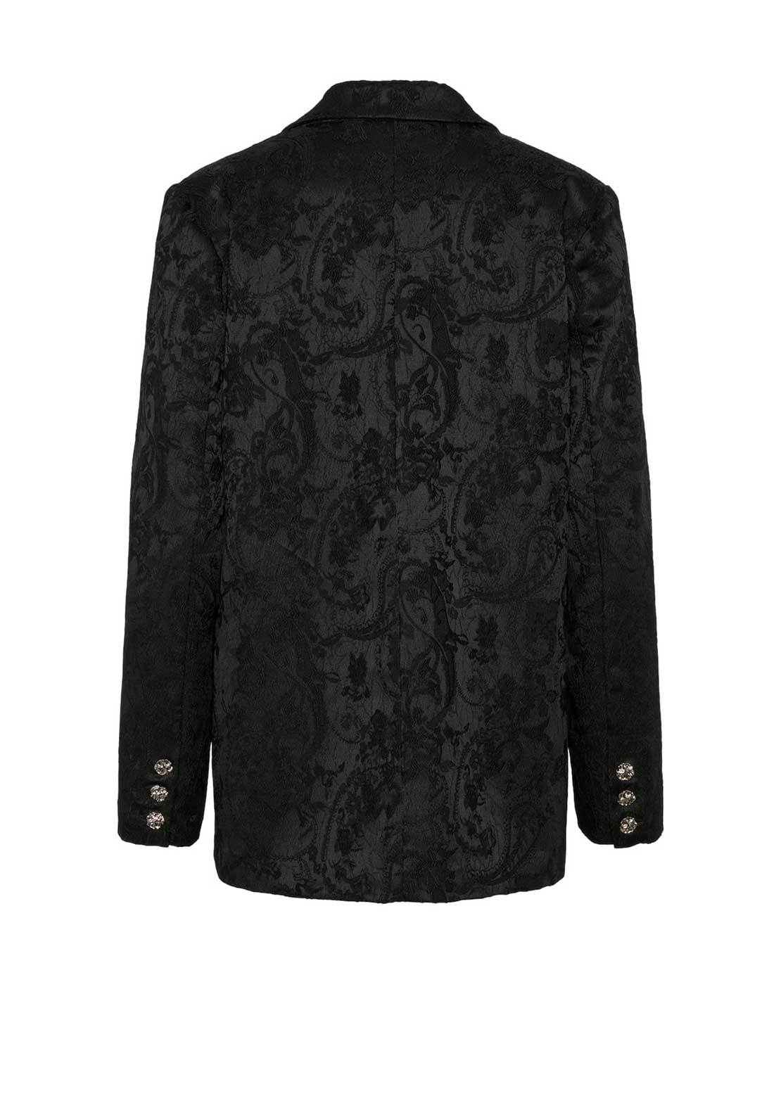 Y.A.S Ronja Ornate Print Blazer, Black