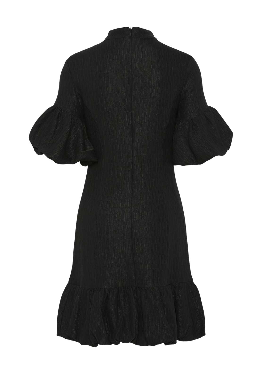 Y.A.S Duraz Ruffle Hem Mini Dress, Black