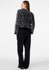 Y.A.S Bow Sequin Short Jacket, Black