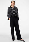 Y.A.S Bow Sequin Short Jacket, Black