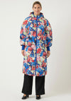 Y.A.S Similly Long Padded Coat, Blue Multi