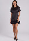Y.A.S Elina Ruffle Trim Mini Dress, Black