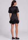 Y.A.S Elina Ruffle Trim Mini Dress, Black