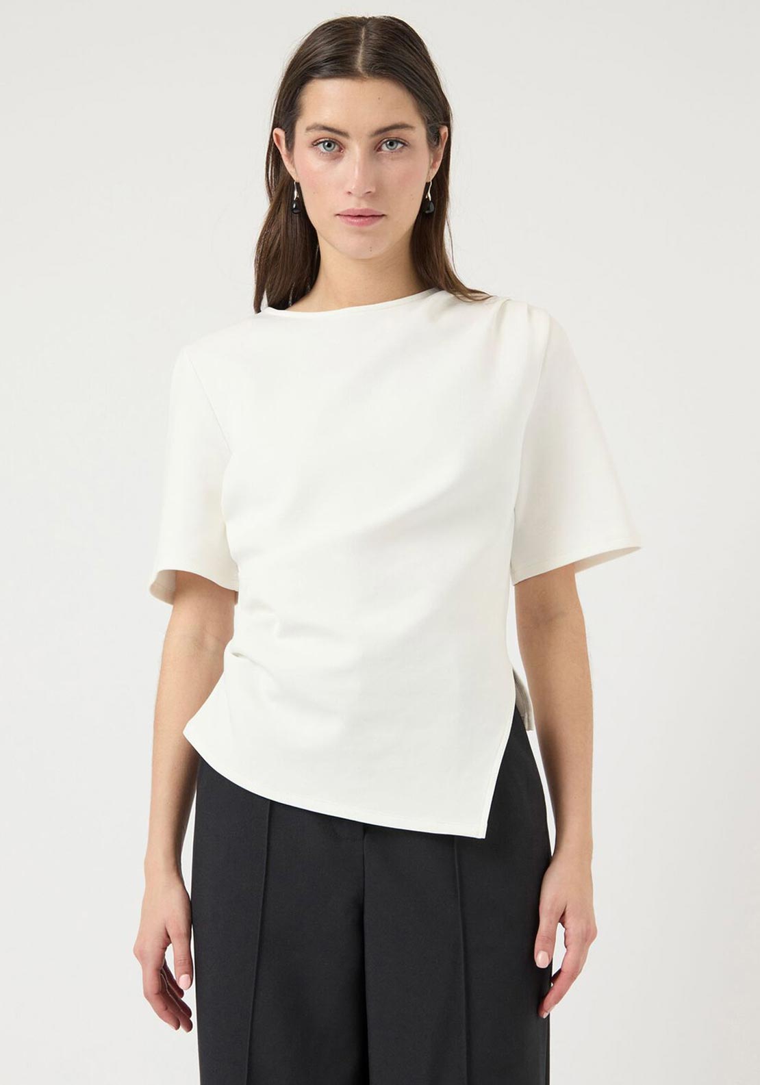 YAS Pina 2/4 T-Shirt, White