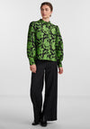 Y.A.S Sine Floral Embossed Blouse, Black
