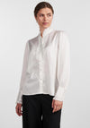 Y.A.S Frilla Puff Sleeve Blouse, Star White