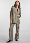 Y.A.S Styles Oversized Shimmery Metallic Blazer, Gold