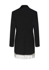 Y.A.S Jessi Embellished Fringe Blazer Mini Dress, Black