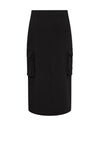 Y.A.S Pocka High Rise Midi Skirt, Black