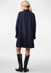 Y.A.S Royanna Pleated Mini Shirt Dress, Navy Blazer
