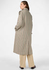 Y.A.S Sima Check Pattern Long Trench Coat, Neutral