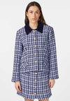 Y.A.S Bucana Tweed Style Jacket, Navy Blazer