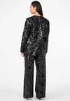 Y.A.S Striby Sequin Pinstripe Blazer, Black