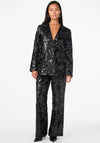 Y.A.S Striby Sequin Pinstripe Blazer, Black