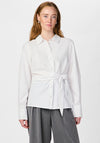 Y.A.S Estima Tie Detail Shirt, White