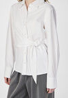 Y.A.S Estima Tie Detail Shirt, White