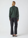Y.A.S Drea Long Sleeve Bow Shirt, Green