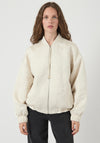 Y.A.S Kammy Long Sleeve Quilted Jacket, Off-White