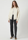 Y.A.S Kammy Long Sleeve Quilted Jacket, Off-White