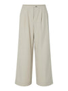 Y.A.S Vesti High Waisted Wide Leg Trouser, Off-White