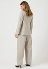 Y.A.S Vesti High Waisted Wide Leg Trouser, Off-White
