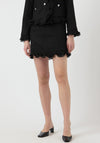 Y.A.S Frino Frill Detail Mini Skirt, Black