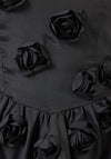 Y.A.S Fabric Flower Bandeau Top, Black