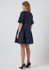 Y.A.S Dira Fringed Detail Dress, Navy